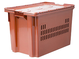 Ящик Safe Pro 606-1 SP М перфорированный, морозостойкий, оранжевый