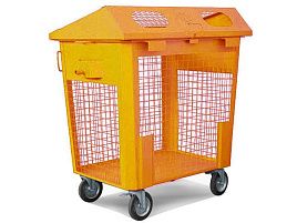 Мусорный контейнер 1,1 м 3 оранжевый